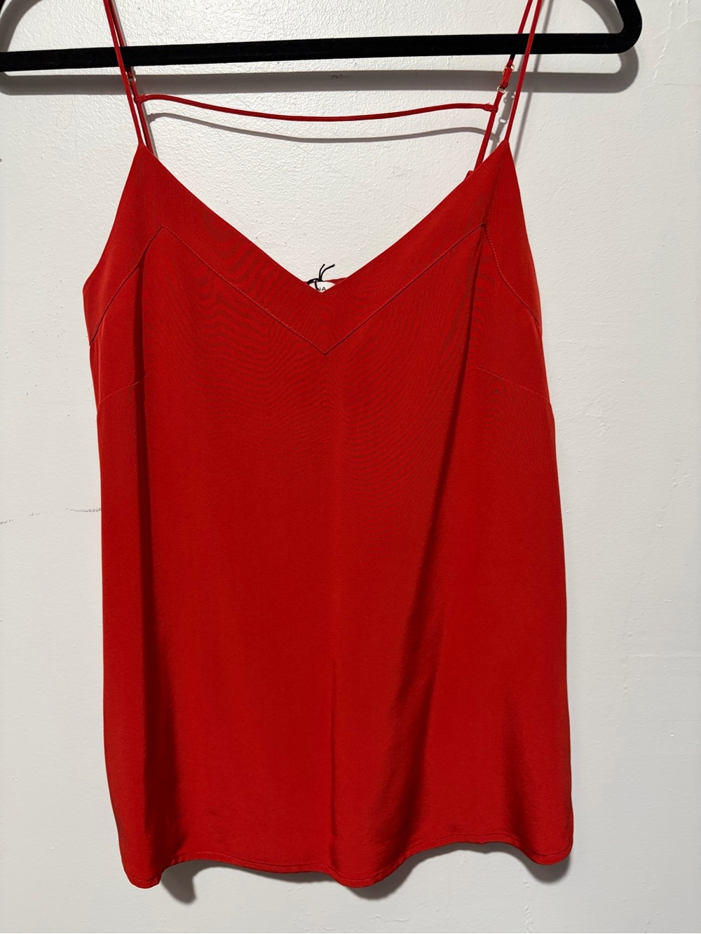 Cuyana Red Silk Cami